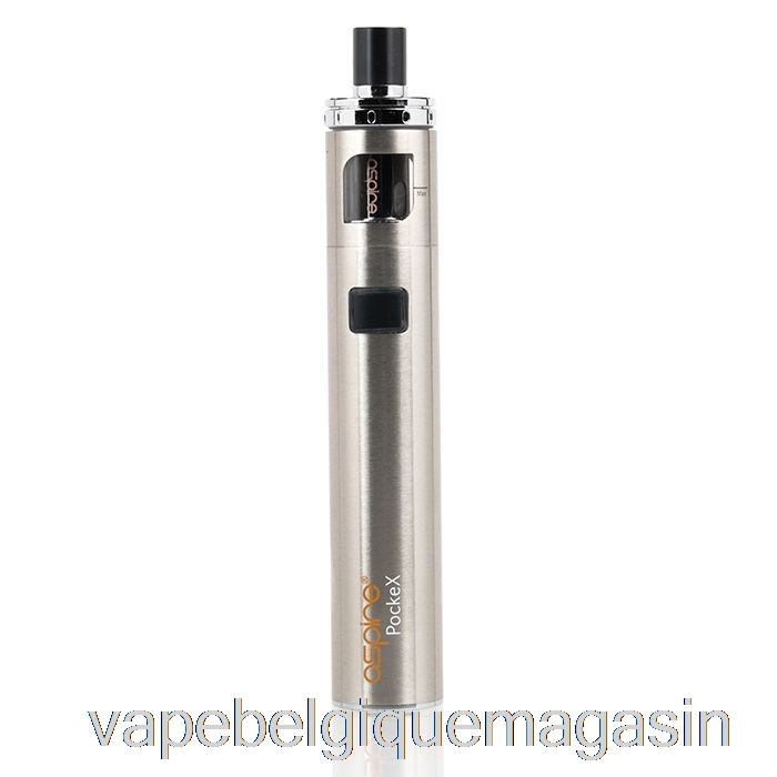 Vape Belgique Aspire Pockex Aio Starter Kit Acier Inoxydable